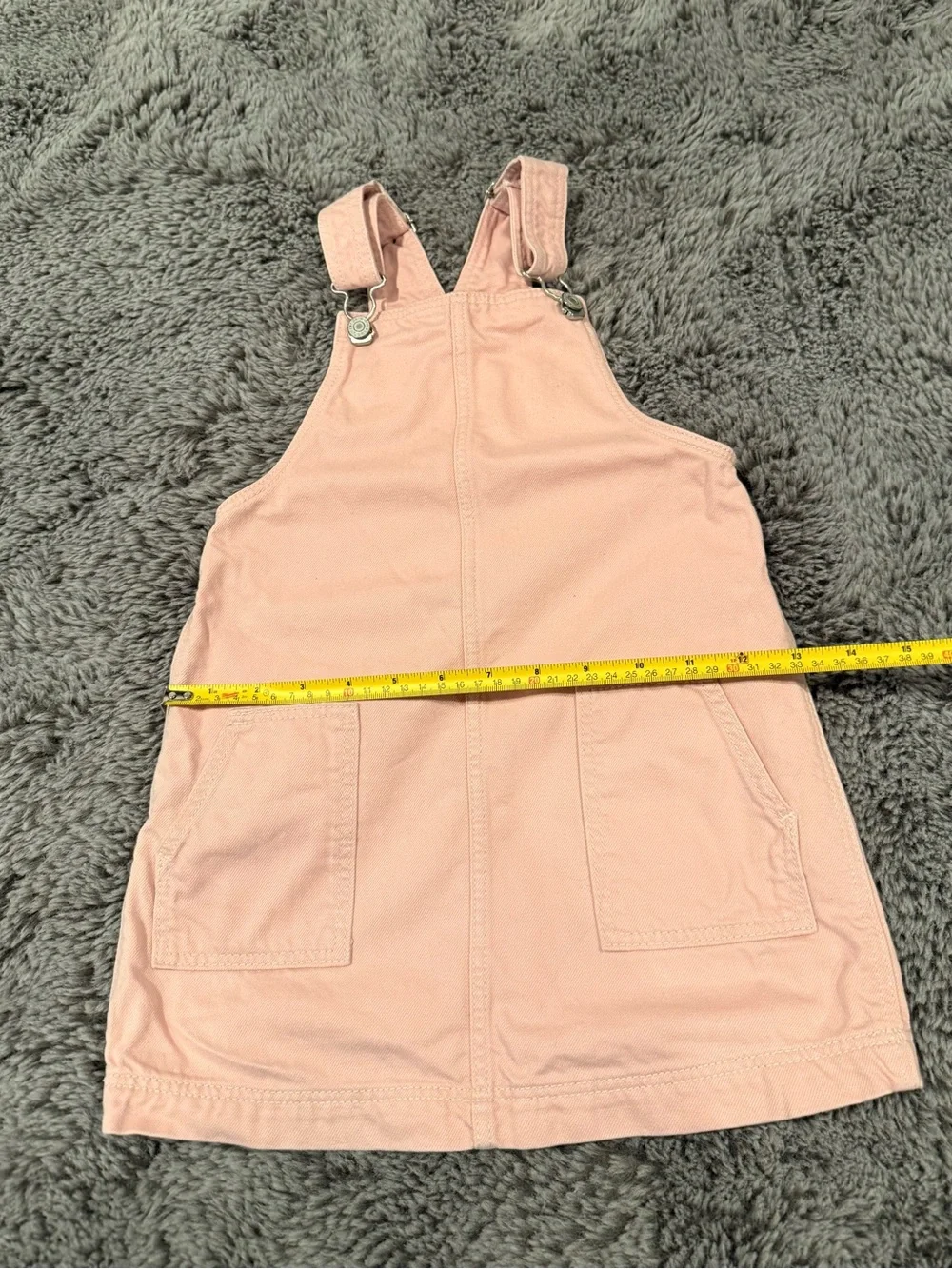 GAP Coral Pink Overall Pinafore Dress